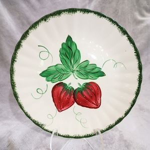 Vintage Blue Ridge Southern Potteries  Wild Strawberry Dinner Plate